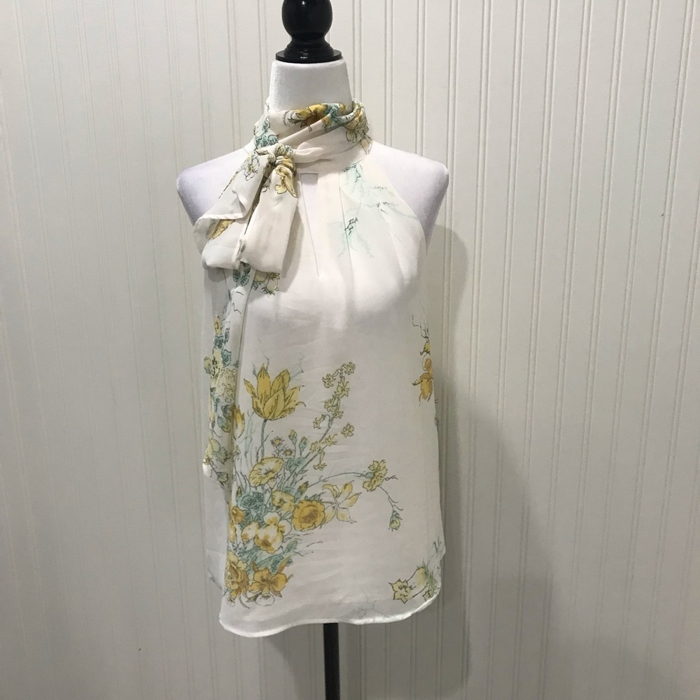 Floral Halter  Style Blouse